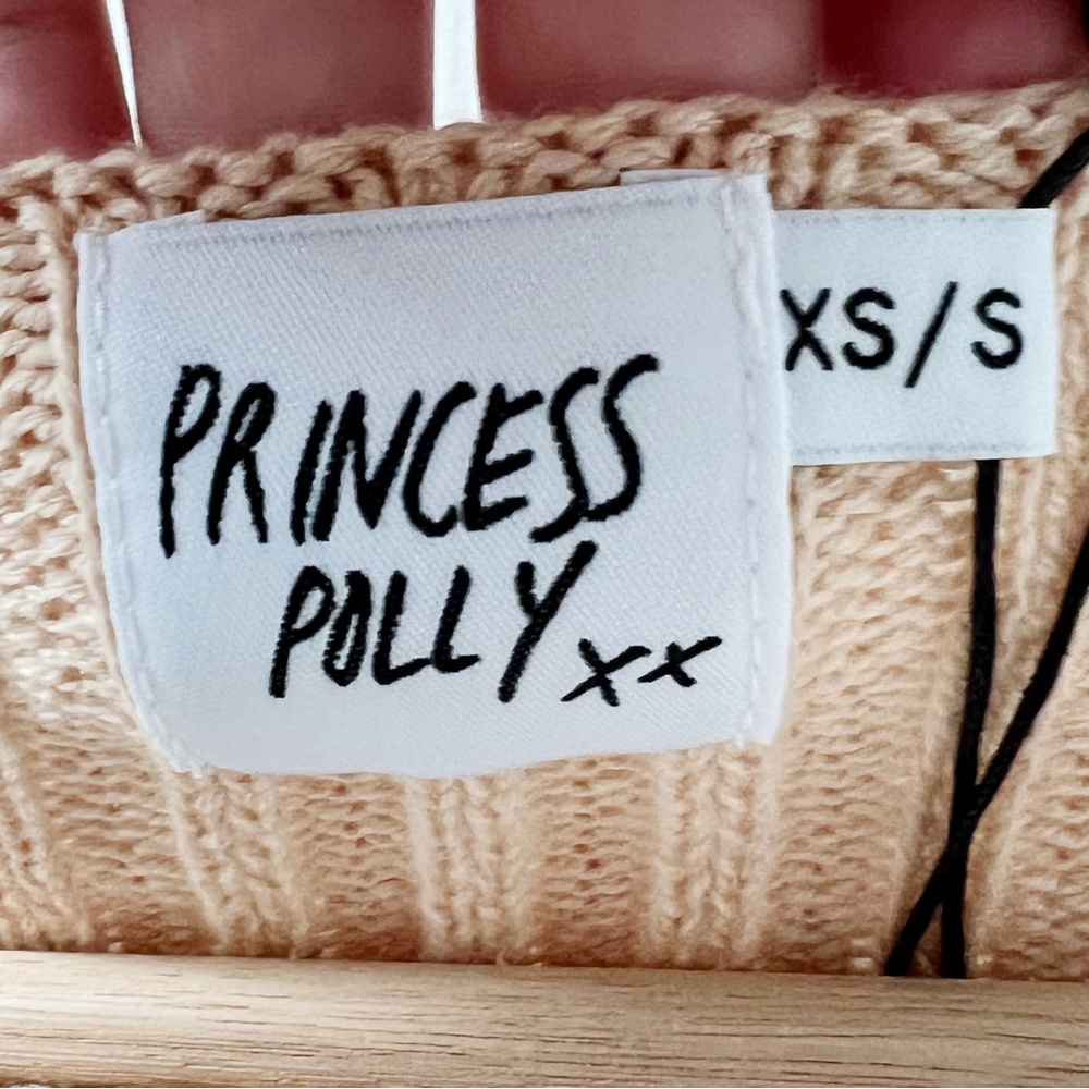 Princess Polly Beige Ribbed Sweater - Picture 7 of 7